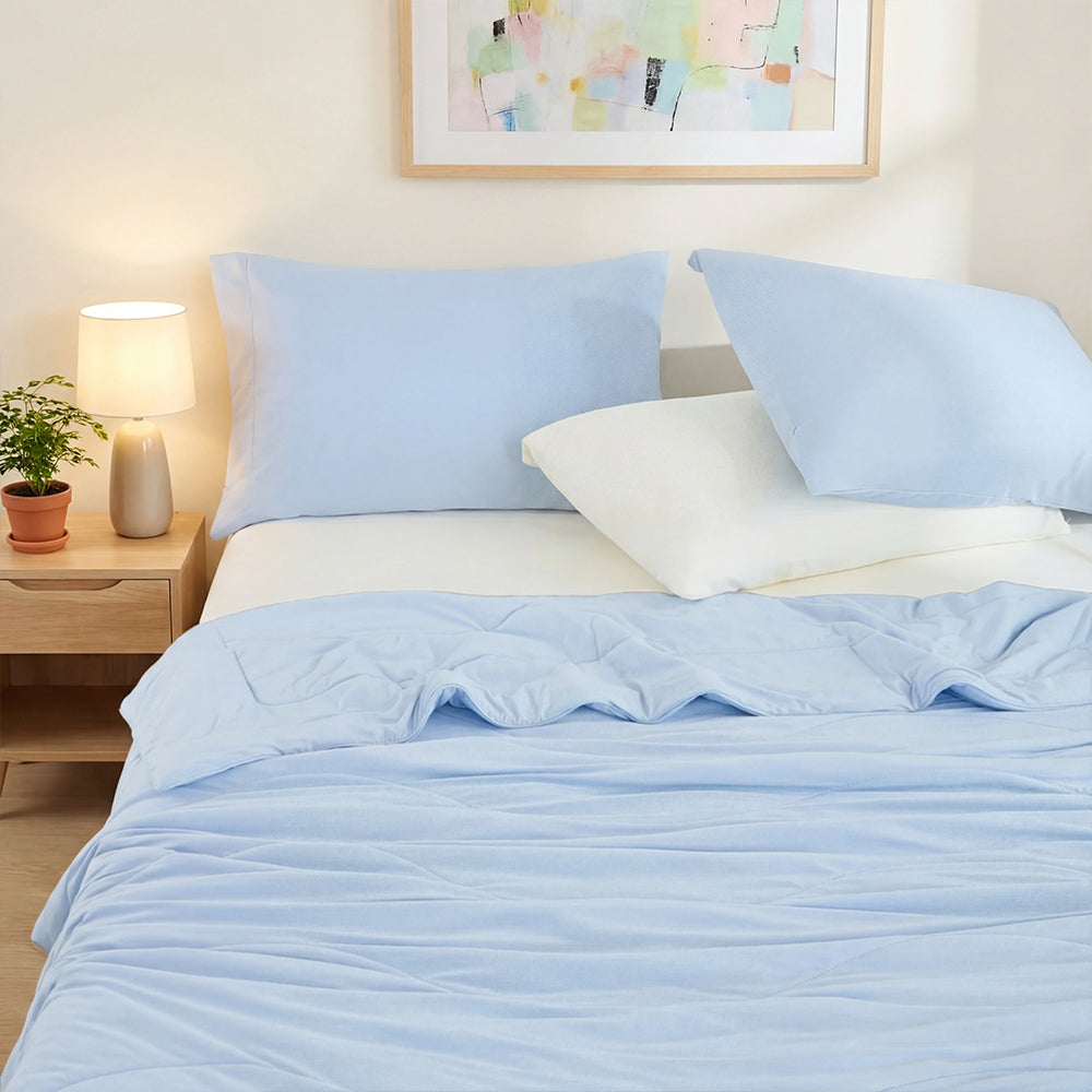 Sublime Serenity Luxury Comforter - Ice Blue