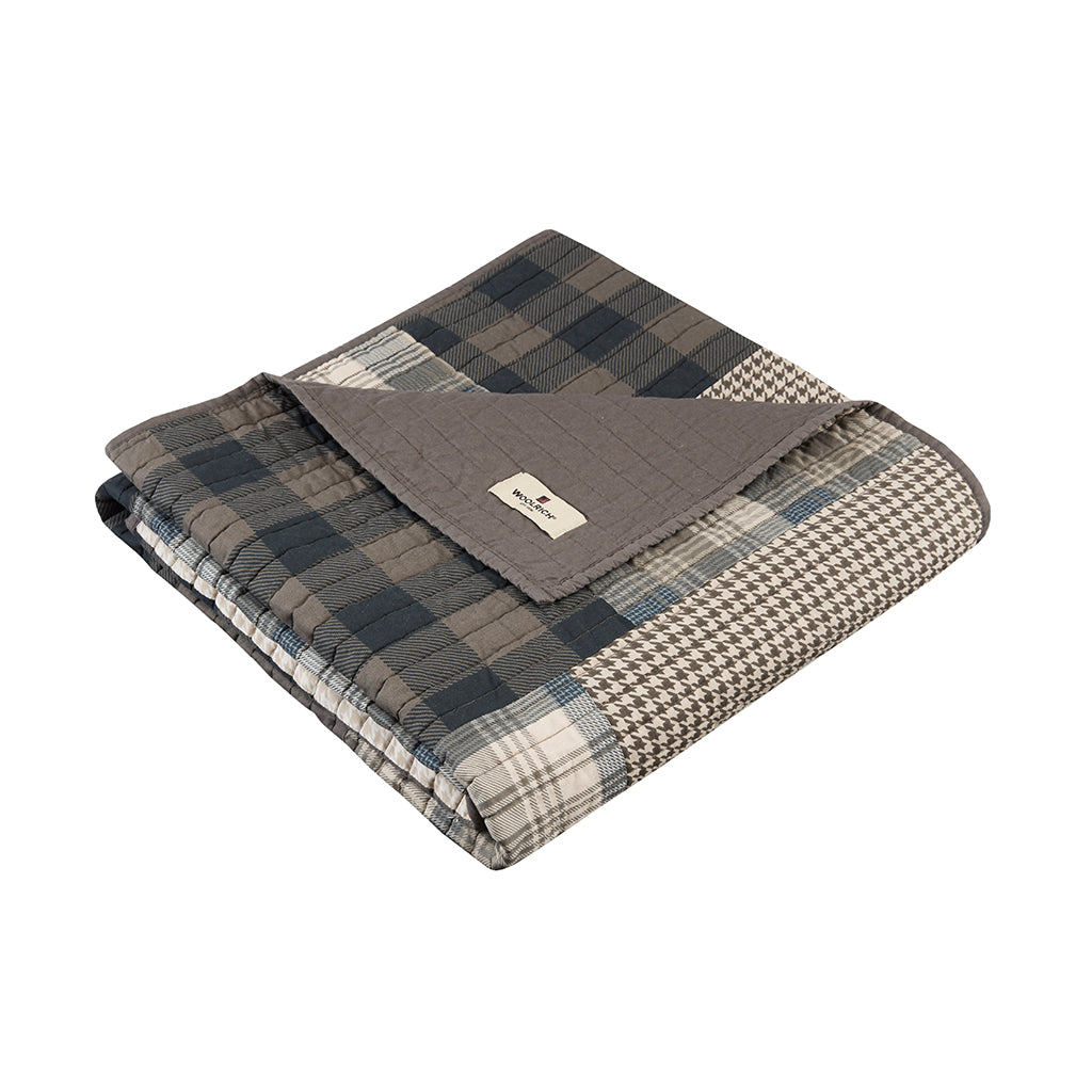Winter Plains Quilted Throw - Taupe