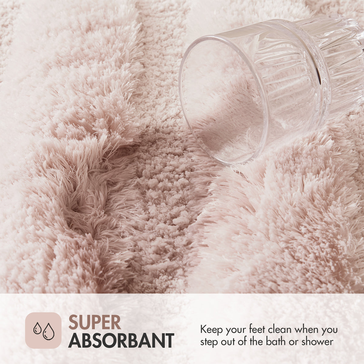 Tufted Pearl Channel Rug - Blush