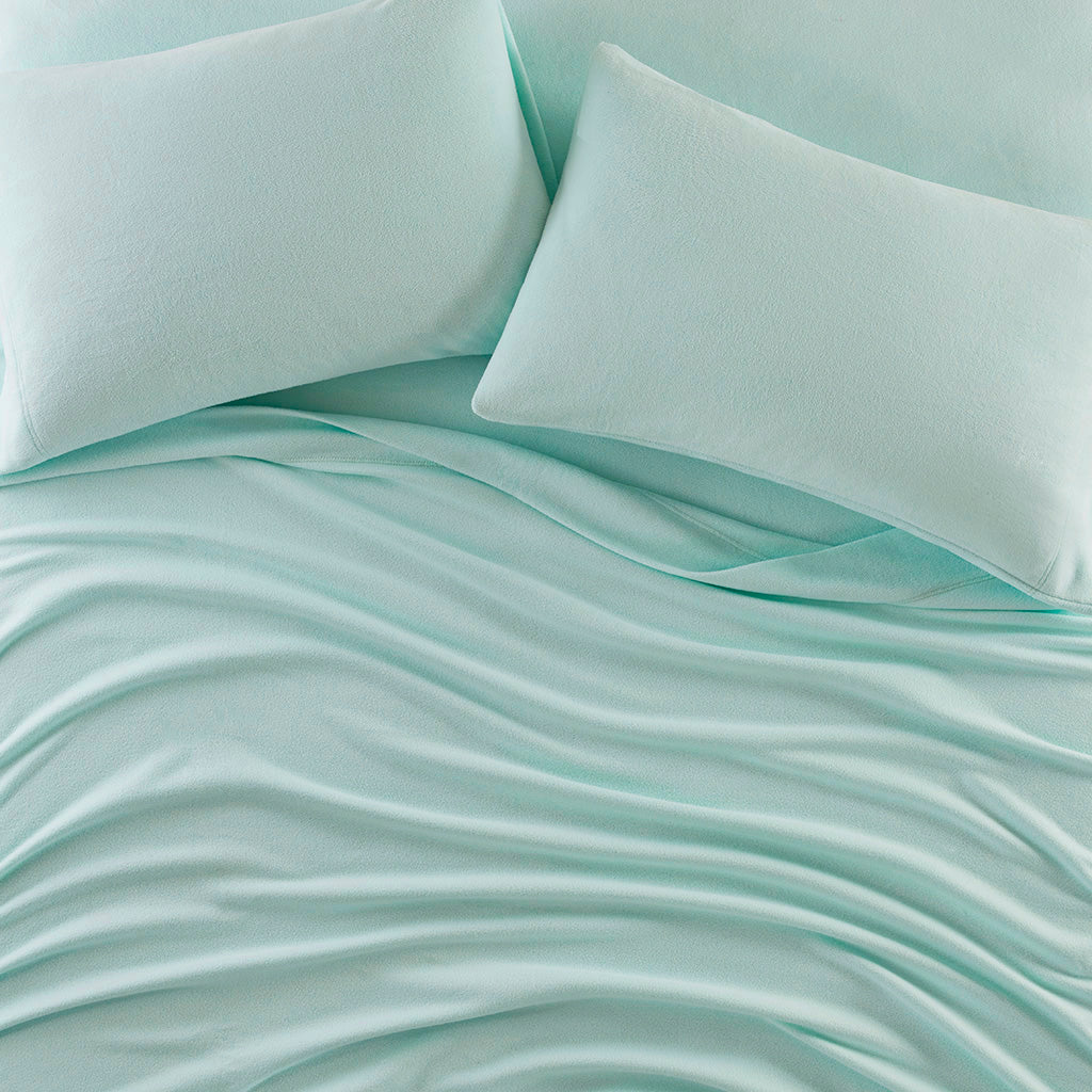 Micro Fleece Sheet Set - Aqua
