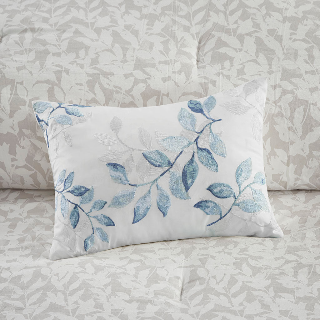 Sofia Reversible Comforter Set with Bed Sheets - Blue