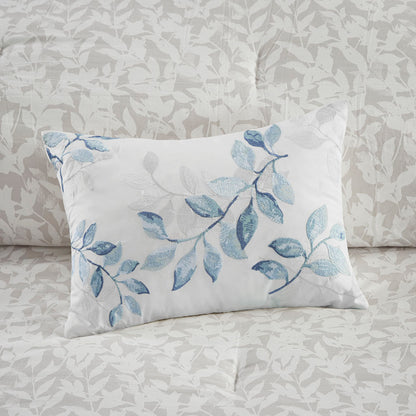 Sofia Reversible Comforter Set with Bed Sheets - Blue