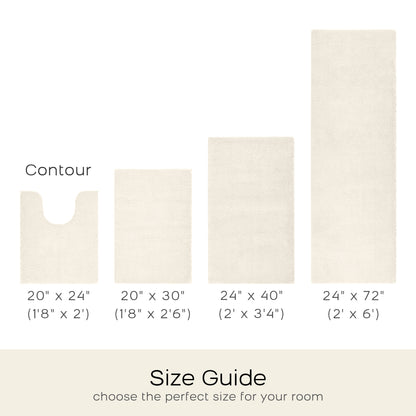 Marshmallow Bath Rug Collection - Cream