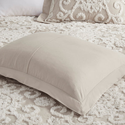 Suzanna Cotton Comforter Mini set - Taupe