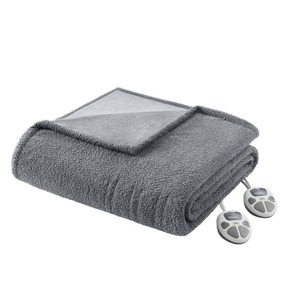 Dream Soft Heated Blanket - Grey