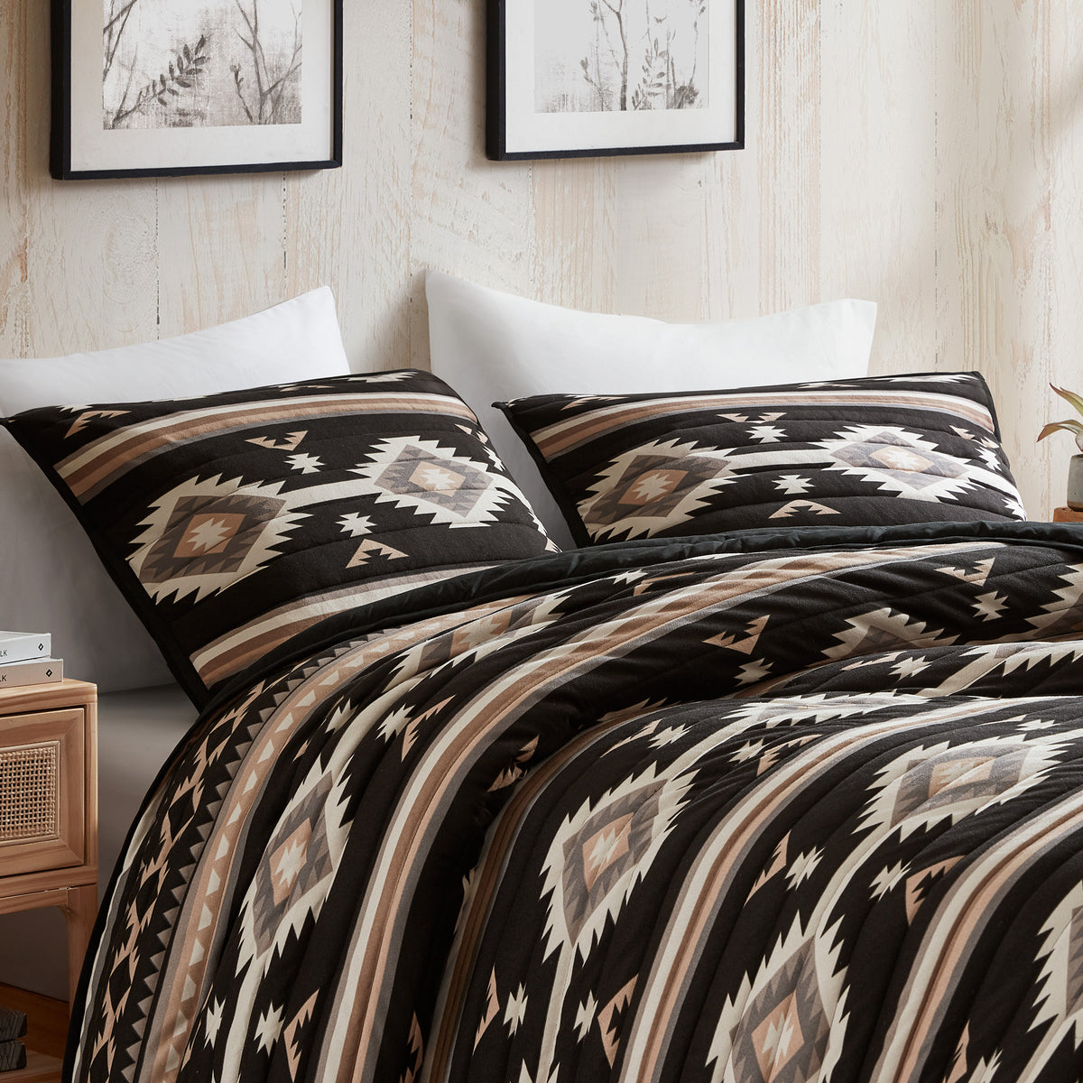 Taos Bedding Collection - Black