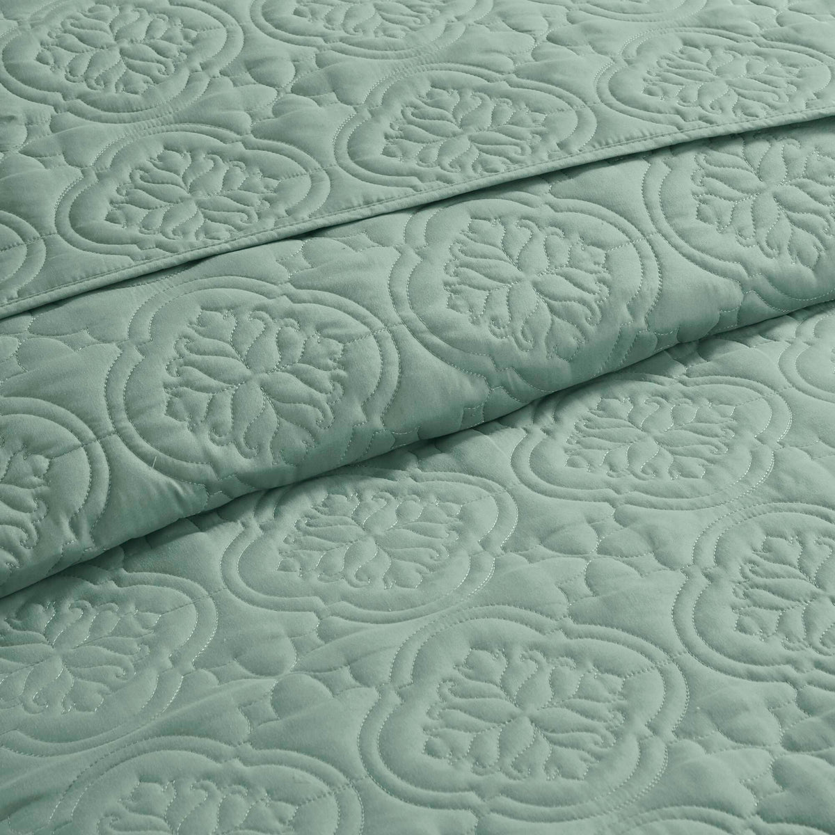 Oakley 3 Piece Reversible Bedspread Set - Seafoam