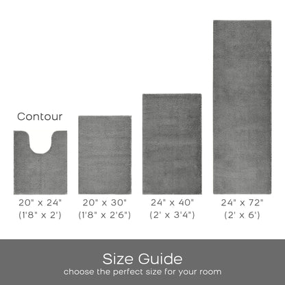 Marshmallow Bath Rug Collection - Grey