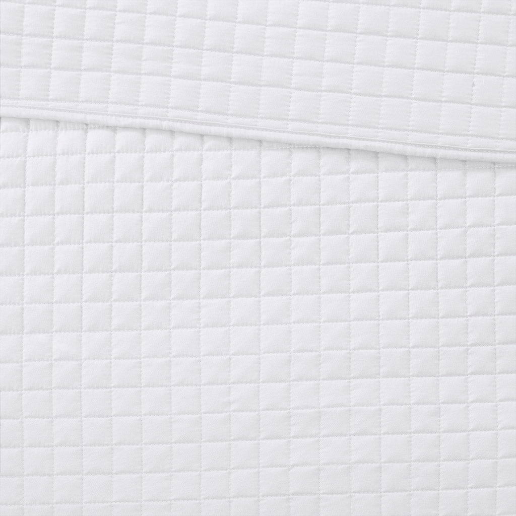 Otto 3 Piece Reversible Quilt Set - White