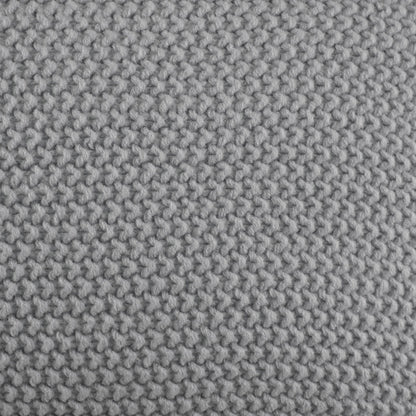 Bree Knit Square Pillow Cover - Grey