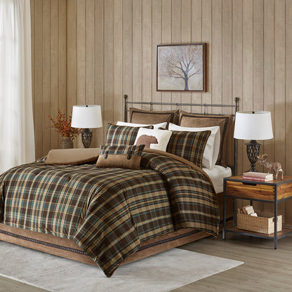 Hadley Plaid Oversized Cozy Spun Comforter Set - Multi