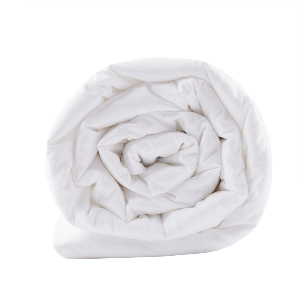 Year Round Warmth Cotton Down Alternative Featherless Comforter - White