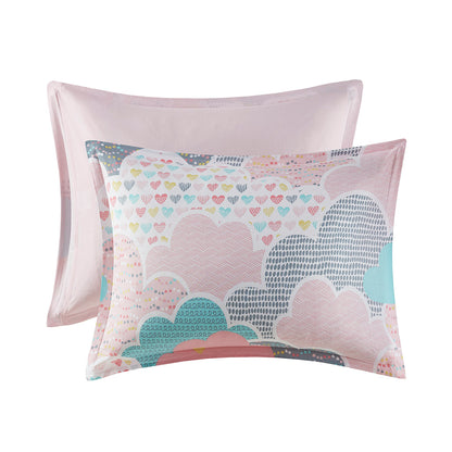 Cloud Cotton Printed Comforter Set - Pink