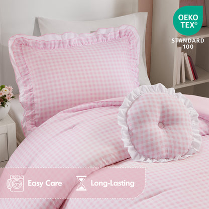 Rowena Comforter Set - Pink