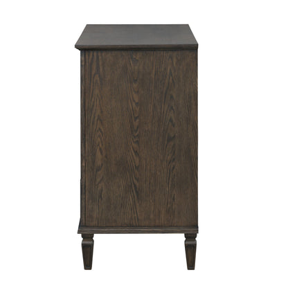 Victoria 4-drawer wood dresser (40") - Antique Brown
