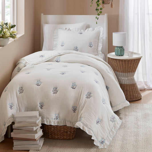 Aglaia Quilt Set - Blue