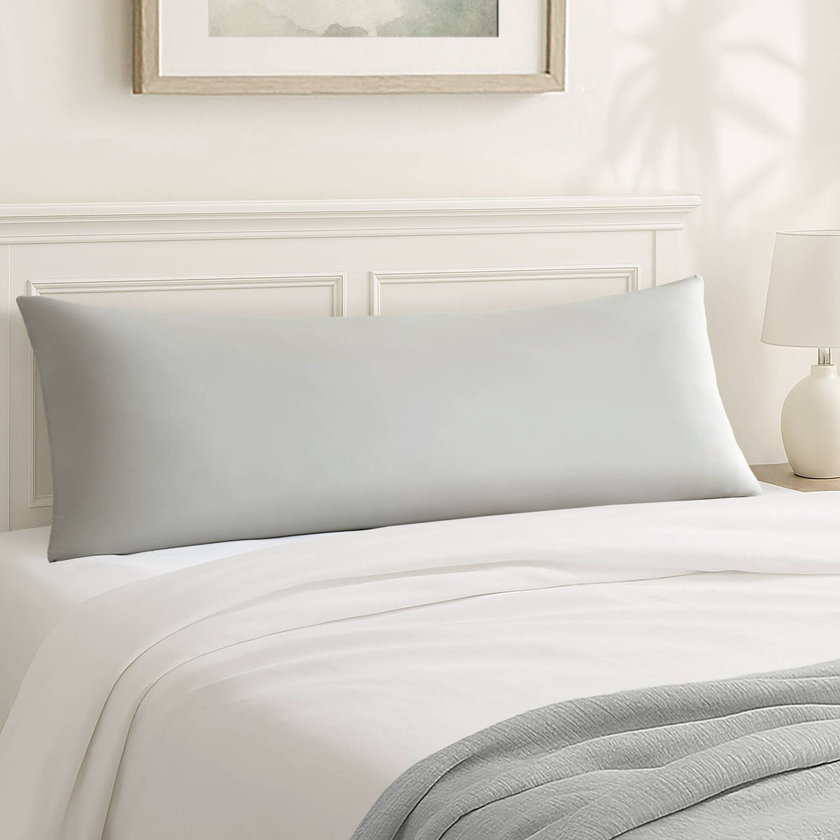 Lumi cooling body pillow - Light Grey