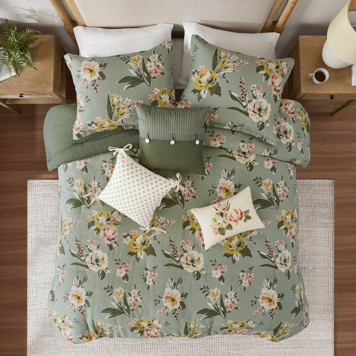 Salara Comforter Set - Green