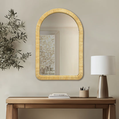 Nova Natural Rattan Wall Mirror - Natural