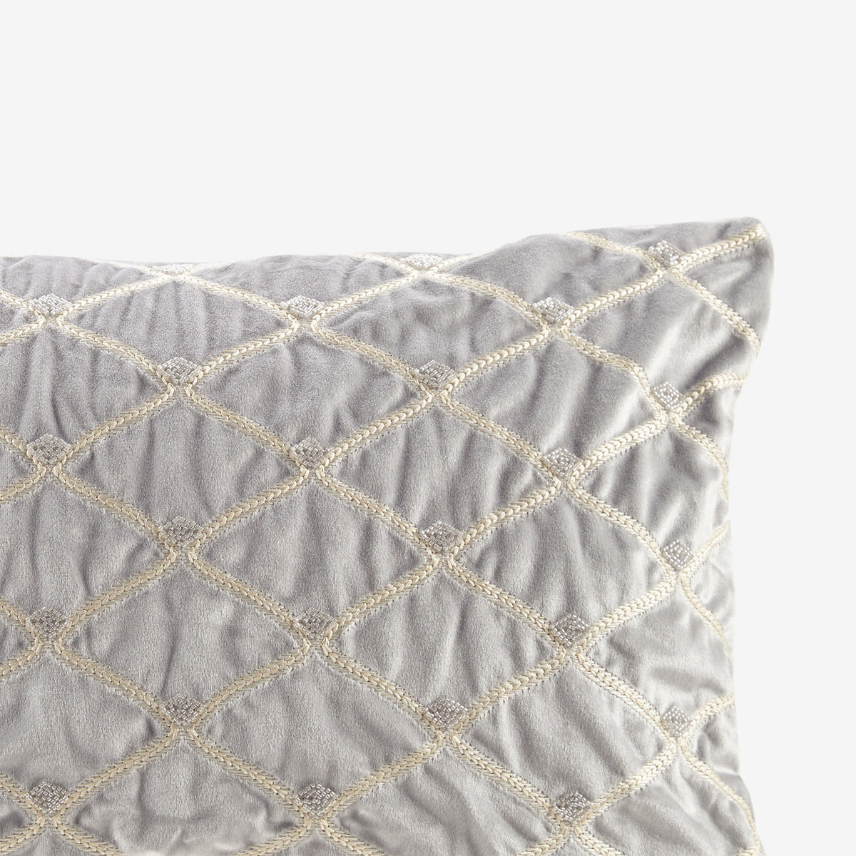 Aumont Oblong Decor Pillow - Silver