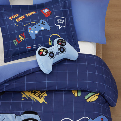 Game Comforter Set - Navy