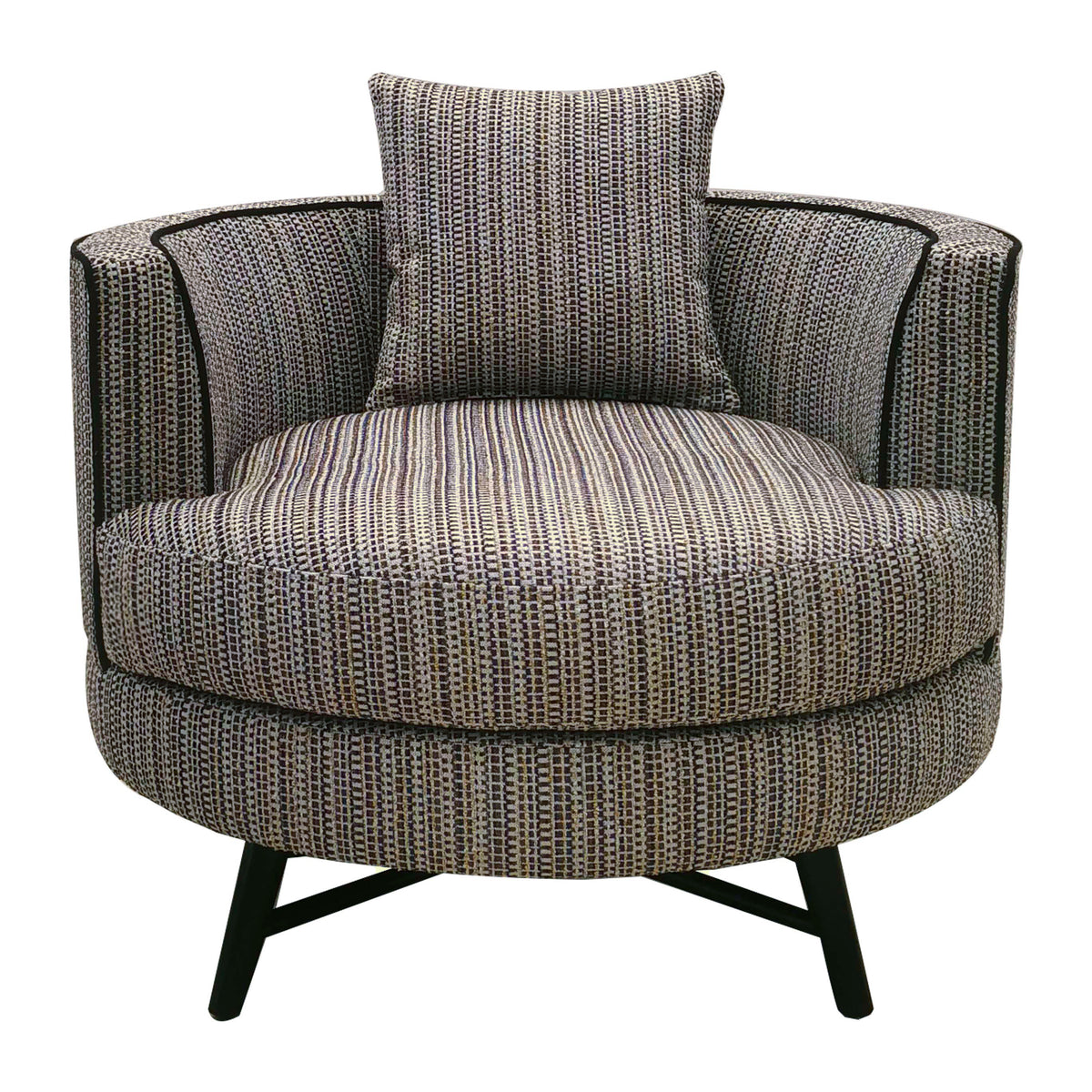 Harper Swivel Chair - Stripe/Multi