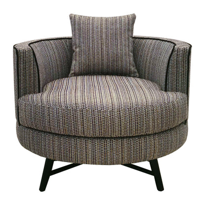 Harper Swivel Chair - Stripe/Multi