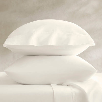100% Egyptian Cotton Sateen Pillowcase Set - Off-White