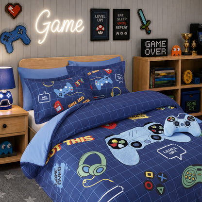 Game Comforter Set - Navy
