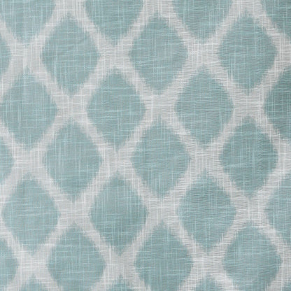 Blakesly Printed Ikat Blackout Curtain Panel - Aqua