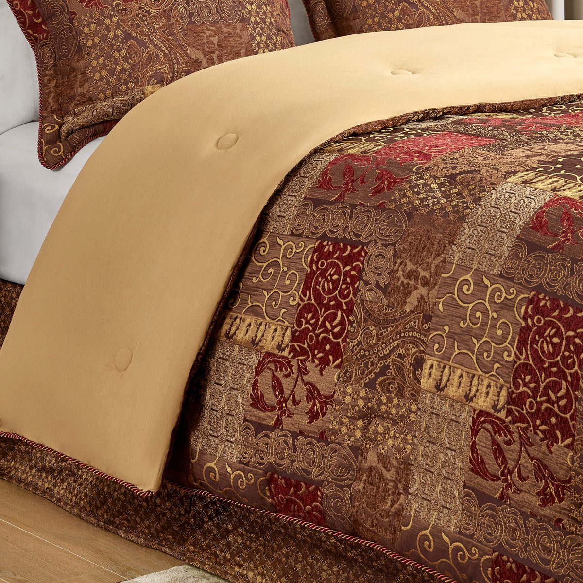 Galleria 4 Piece Comforter Set - Red