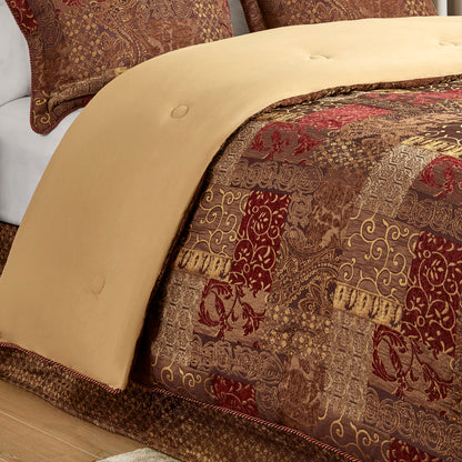 Galleria 4 Piece Comforter Set - Red