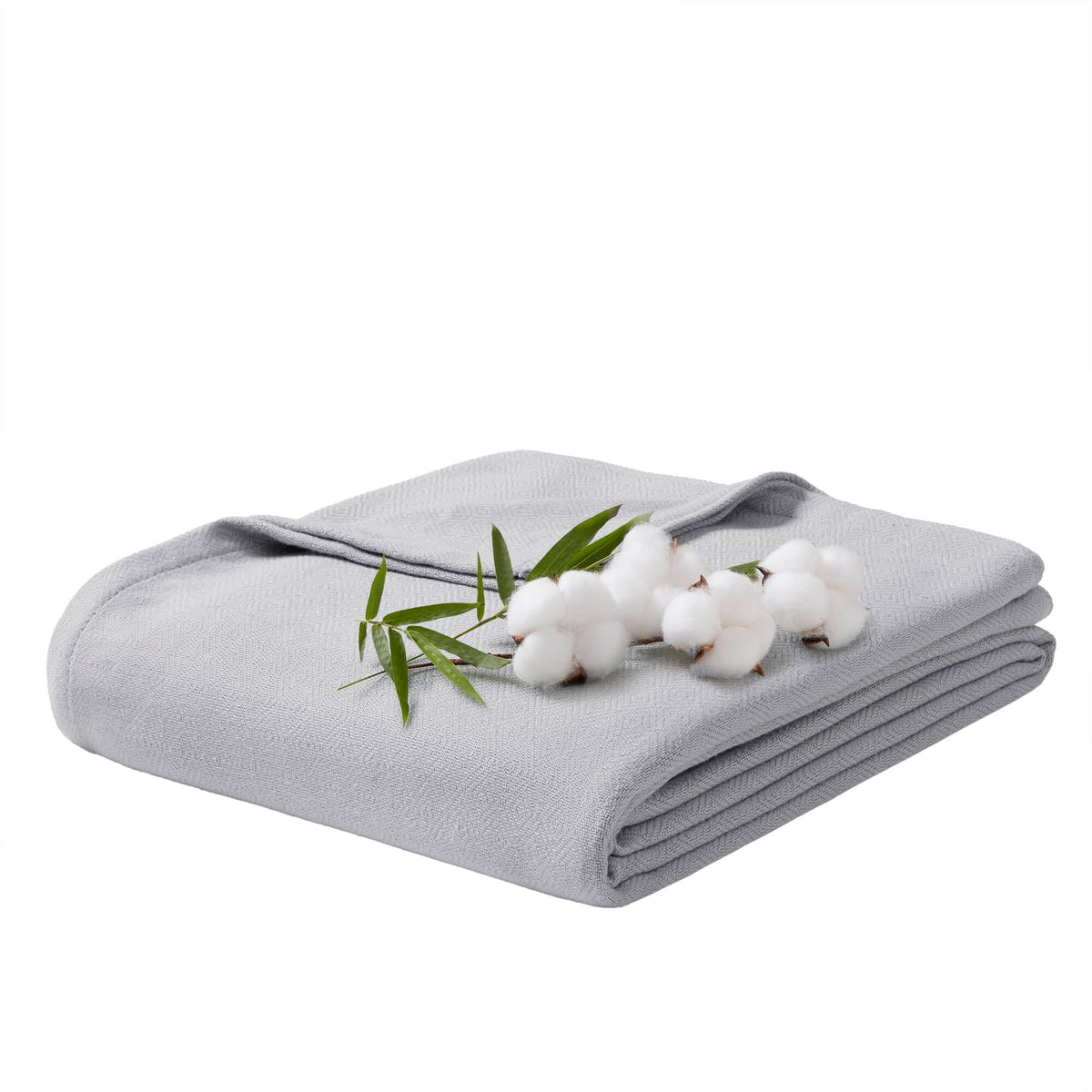 Bamboo Cotton Rayon Blanket - Grey