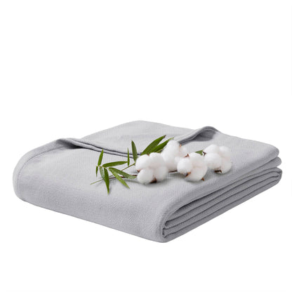 Bamboo Cotton Rayon Blanket - Grey