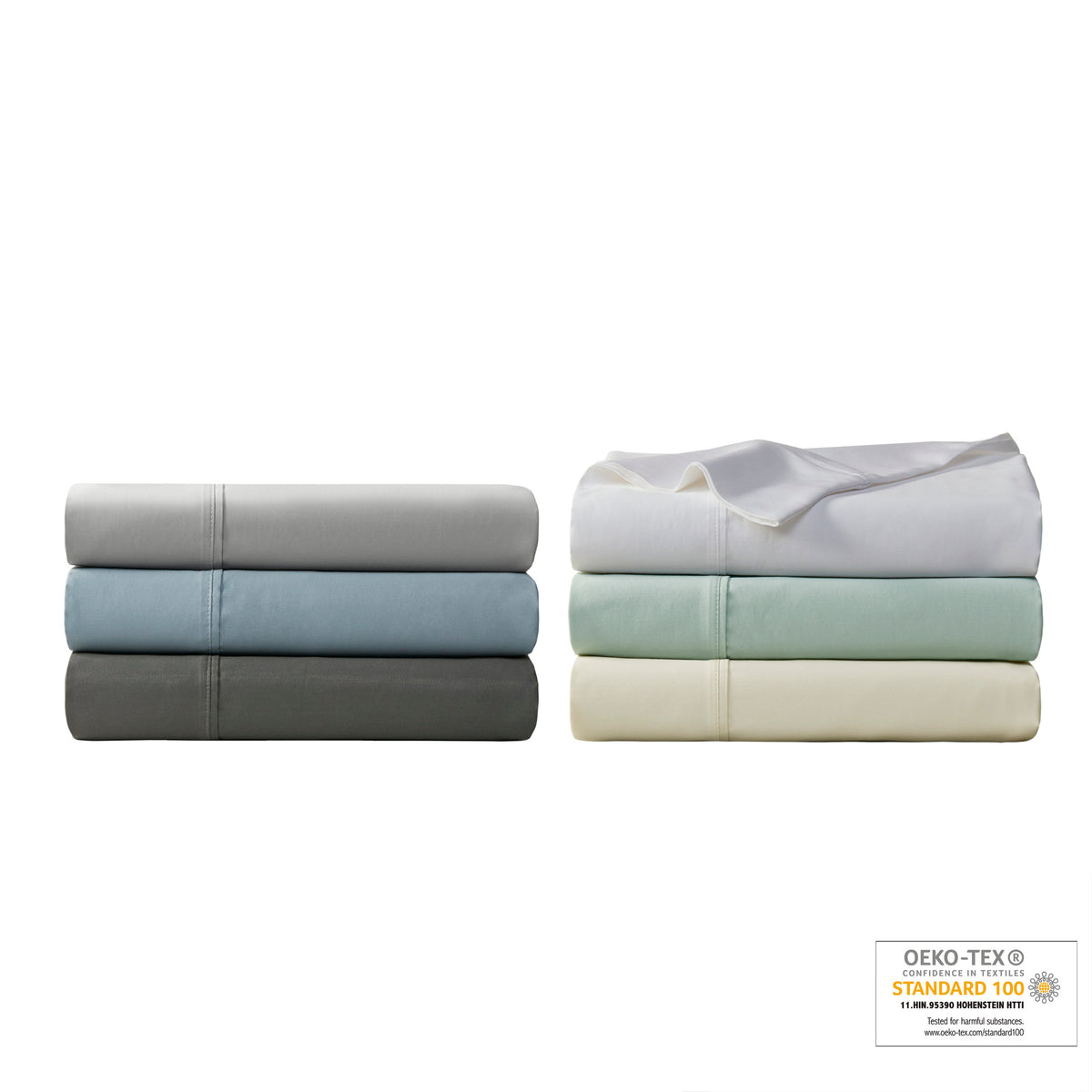 1000 Thread Count HeiQ Smart Temperature Cotton Blend 4 PC Sheet Set - Ivory