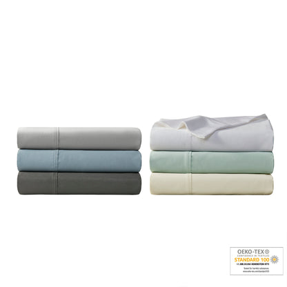1000 Thread Count HeiQ Smart Temperature Cotton Blend 4 PC Sheet Set - Charcoal