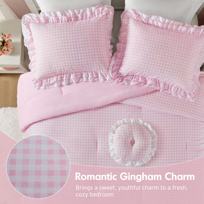Rowena Comforter Set - Pink
