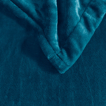 Plush Heated Blanket - Teal