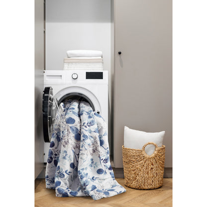 Gabby Reversible Floral Botanical Seersucker Comforter Set - Navy/Blue