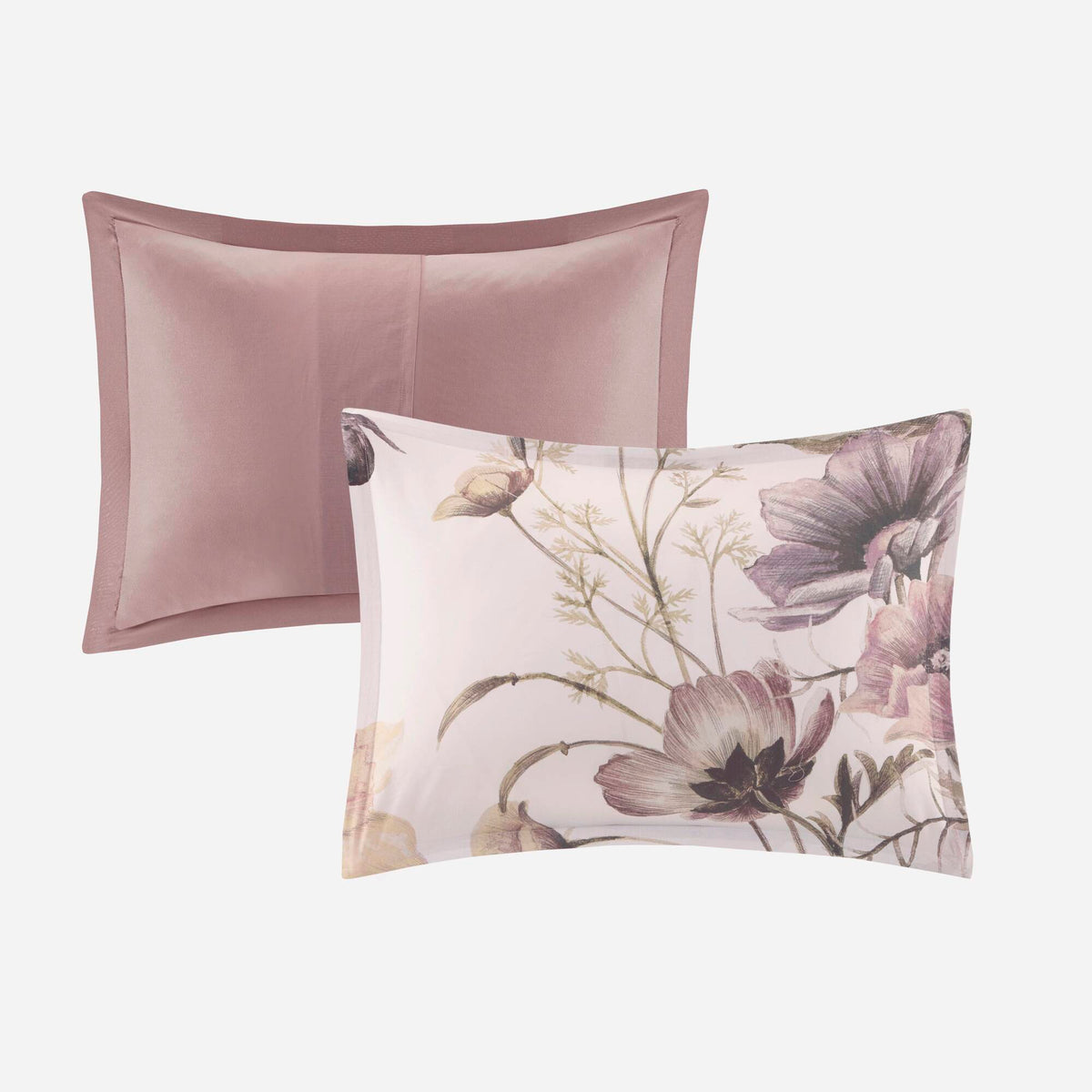 Cassandra 3 Piece Cotton Printed Duvet Cover Set - Blush
