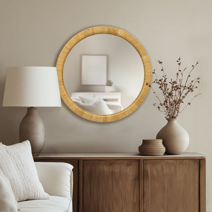 Nova Natural Rattan Wall Mirror - Natural