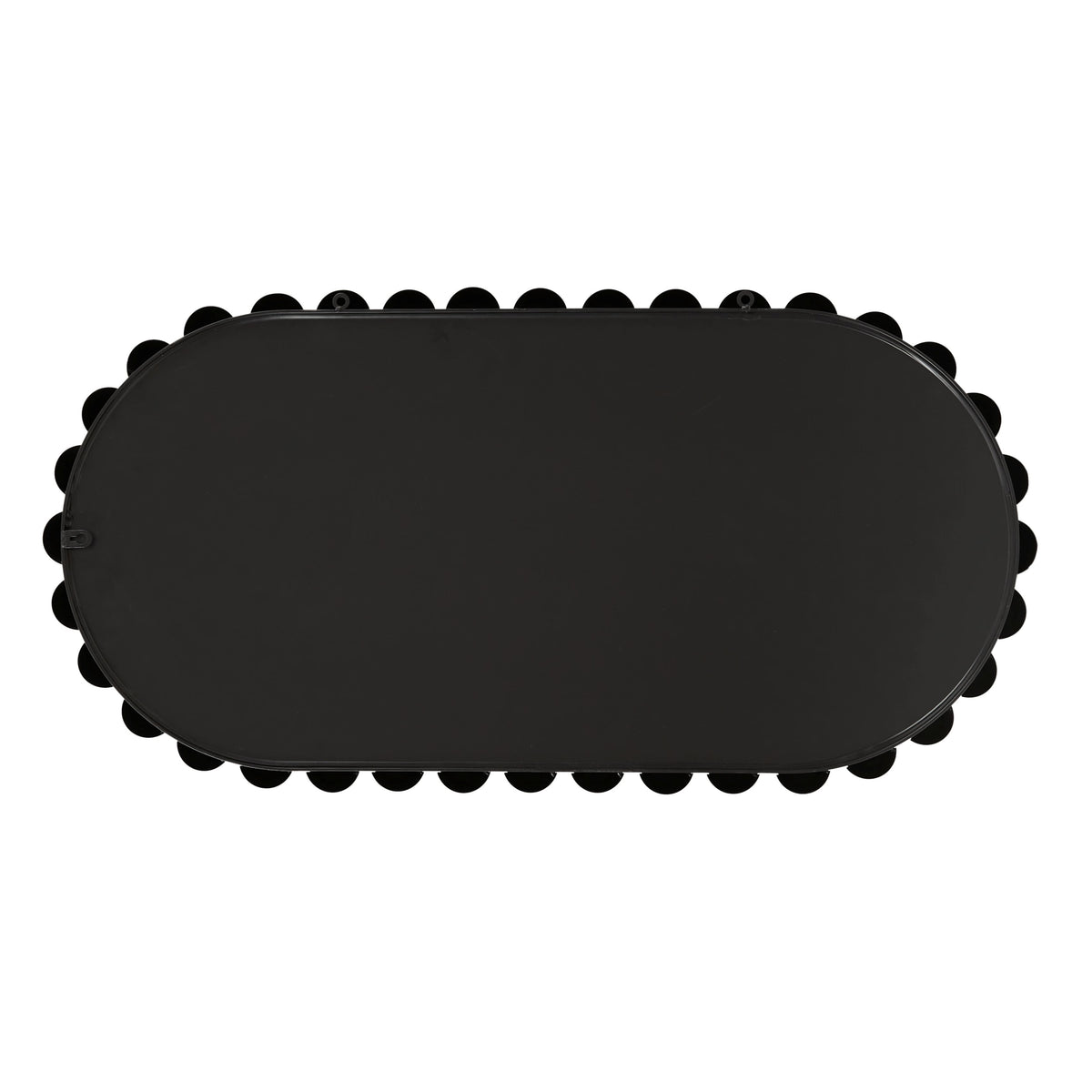Marlowe 18X36 Oval Beaded Wall Mirror - Black