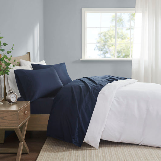 600 Thread Count Pima Cotton Sheet Set - Navy