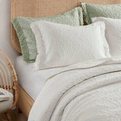 Willow Bedspread Set - White