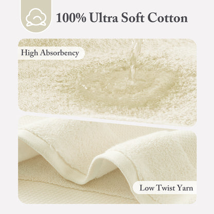 Turkish 100% Cotton Bath Sheet 2 Piece Set - Natural