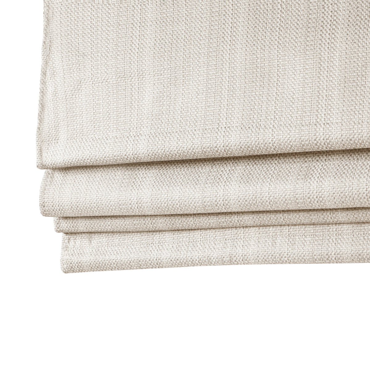 Galen Basketweave Cordless Roman Shade Collection - Ivory