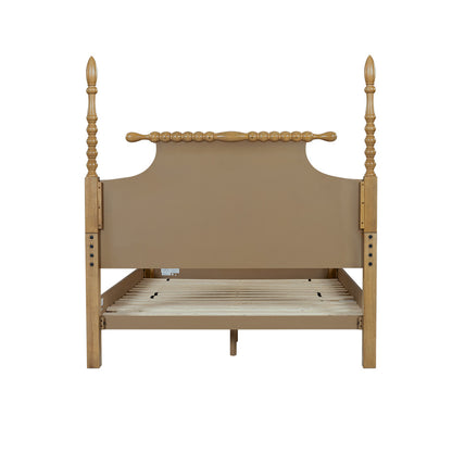 Beckett Turned Wood Spindle Bed - Natural