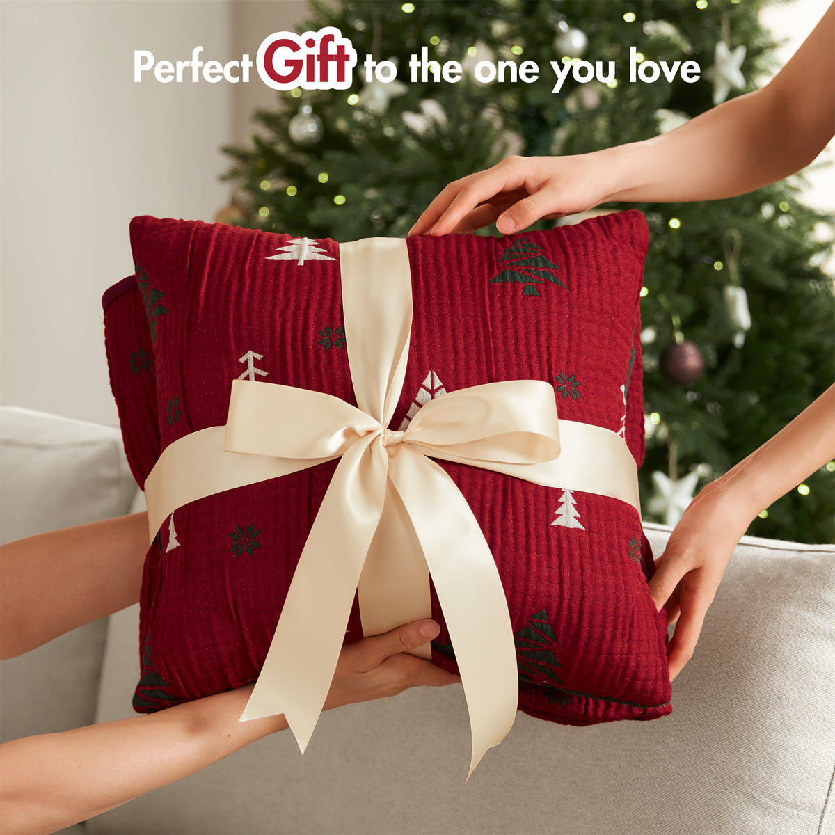 Winter Coverlet Mini Set - Red