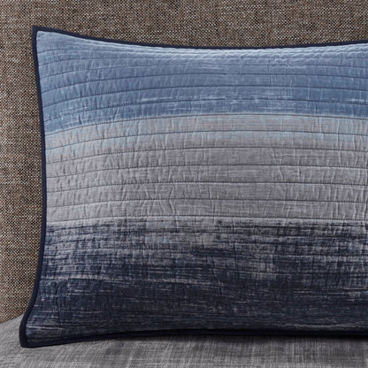 Saben Quilt Set with Cotton Bed Sheets - Navy