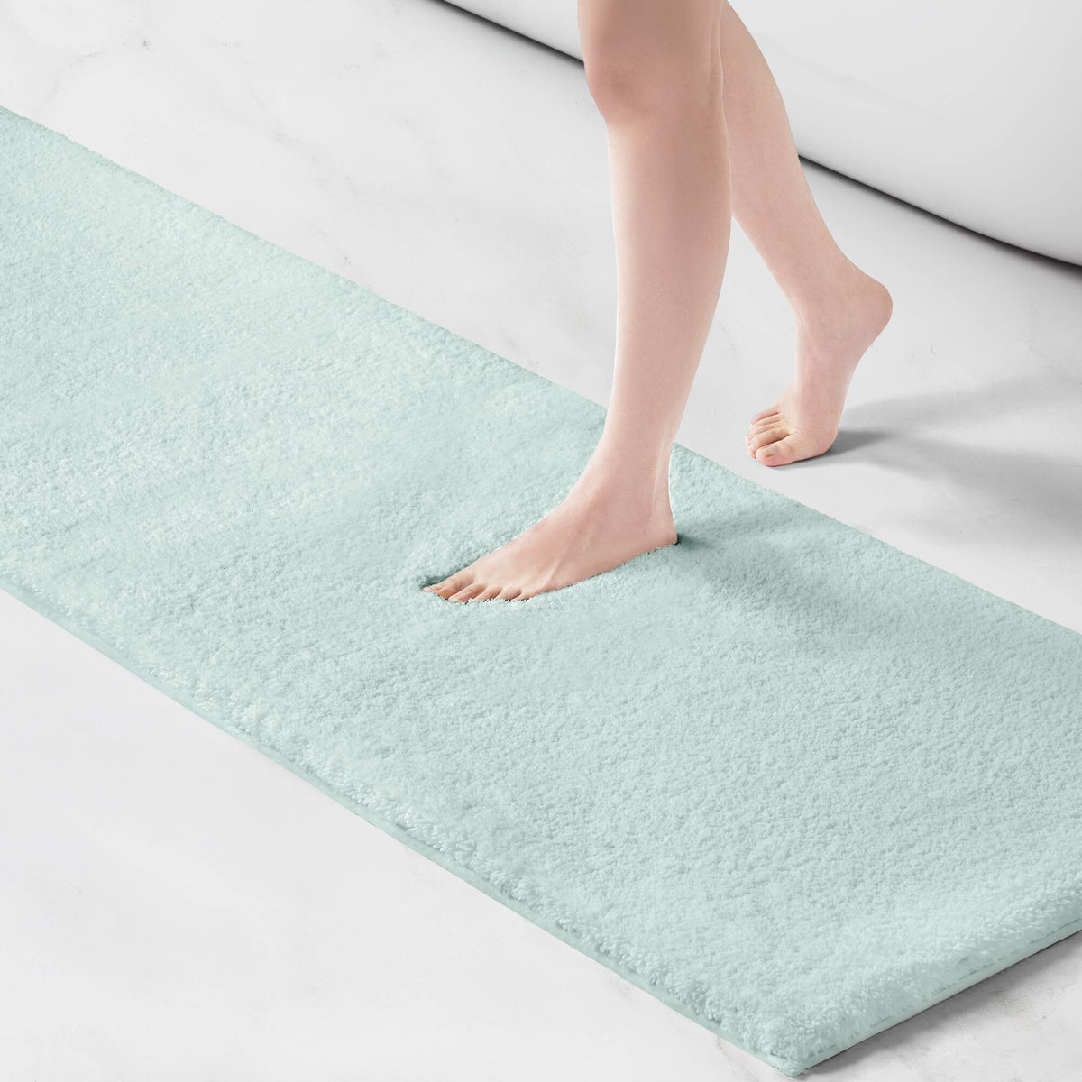 Marshmallow Bath Rug Collection - Seafoam